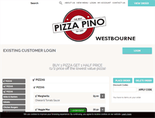Tablet Screenshot of pizzapino.co.uk